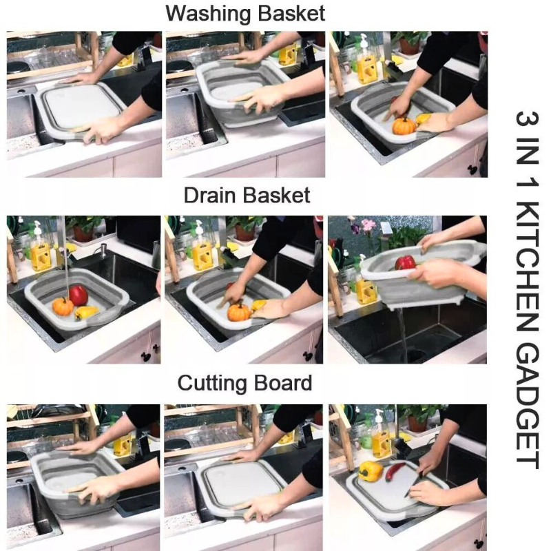 Dream Clean Organisation™ Smart Prep Collapsible Sink & Chop Board